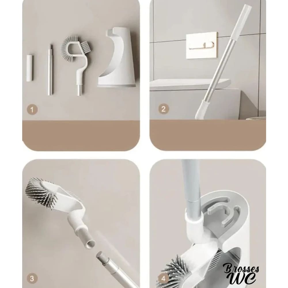 Brosse wc à tête fine astucieuse