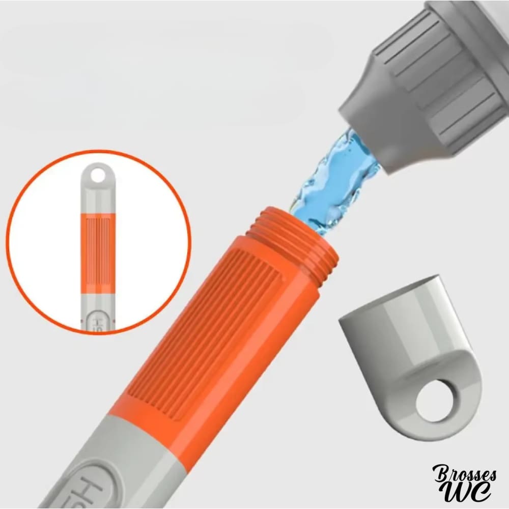 Brosse toilette avec produit intégré