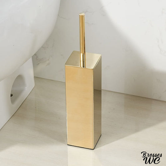 Brosse toilette or éclatante