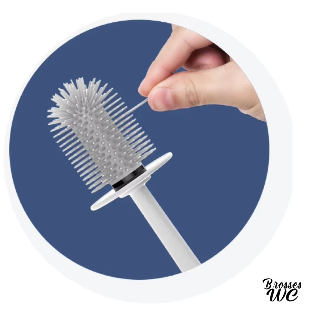 Brosse wc double brosse blanche robuste