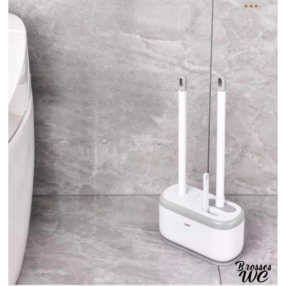 Brosse wc duo nettoyage polyvalent