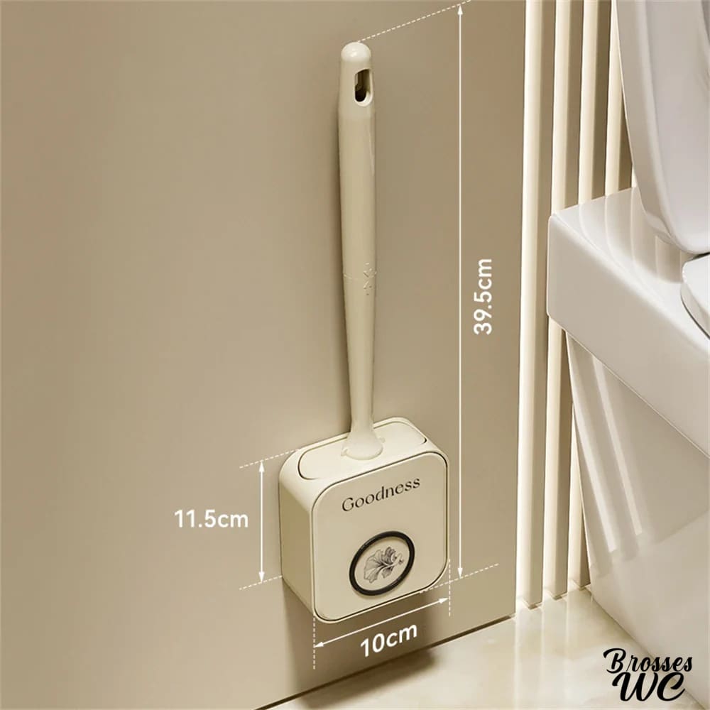 Brosse wc adhésive pratique