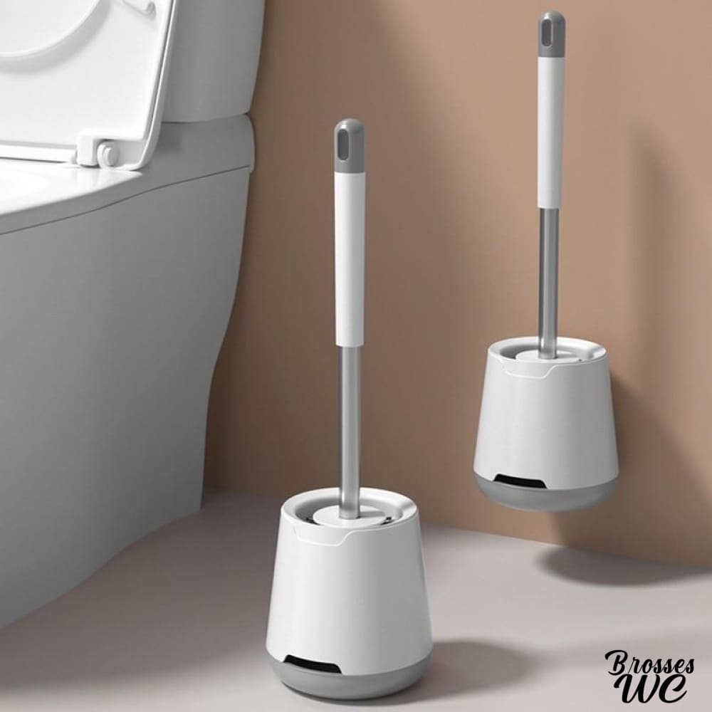 Brosse wc plate silicone pratique
