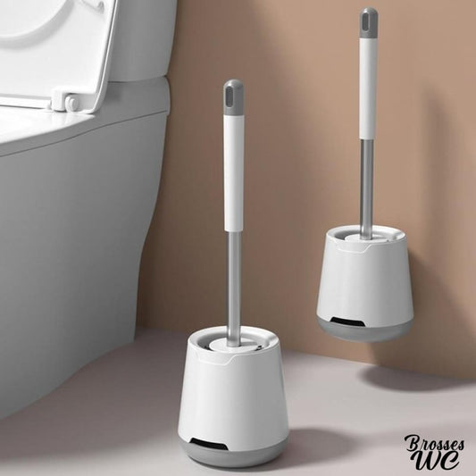 Brosse wc plate silicone pratique