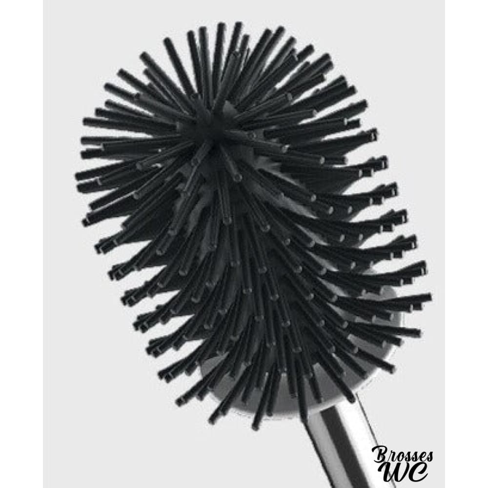 Brosse wc plate silicone pratique