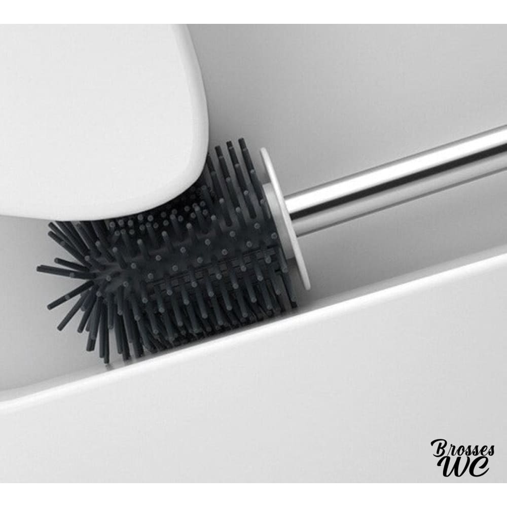 Brosse wc plate silicone pratique