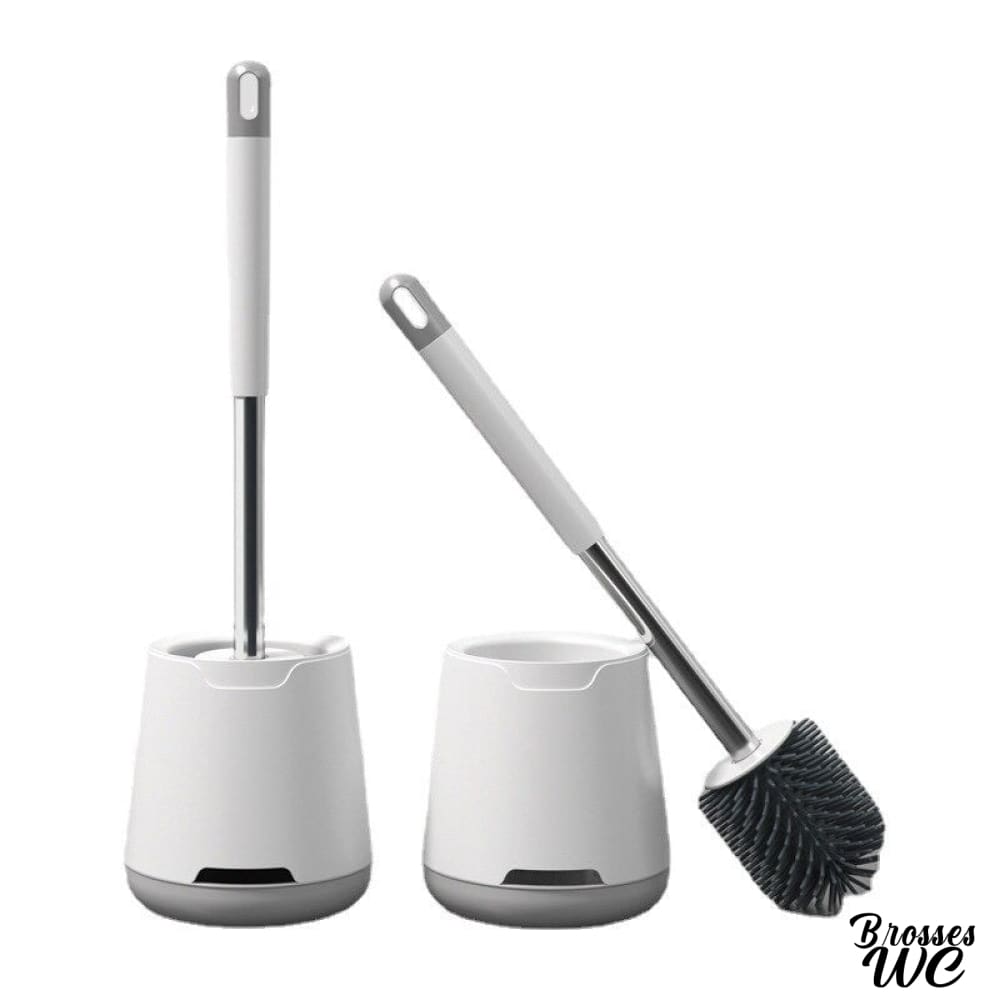 Brosse wc plate silicone pratique