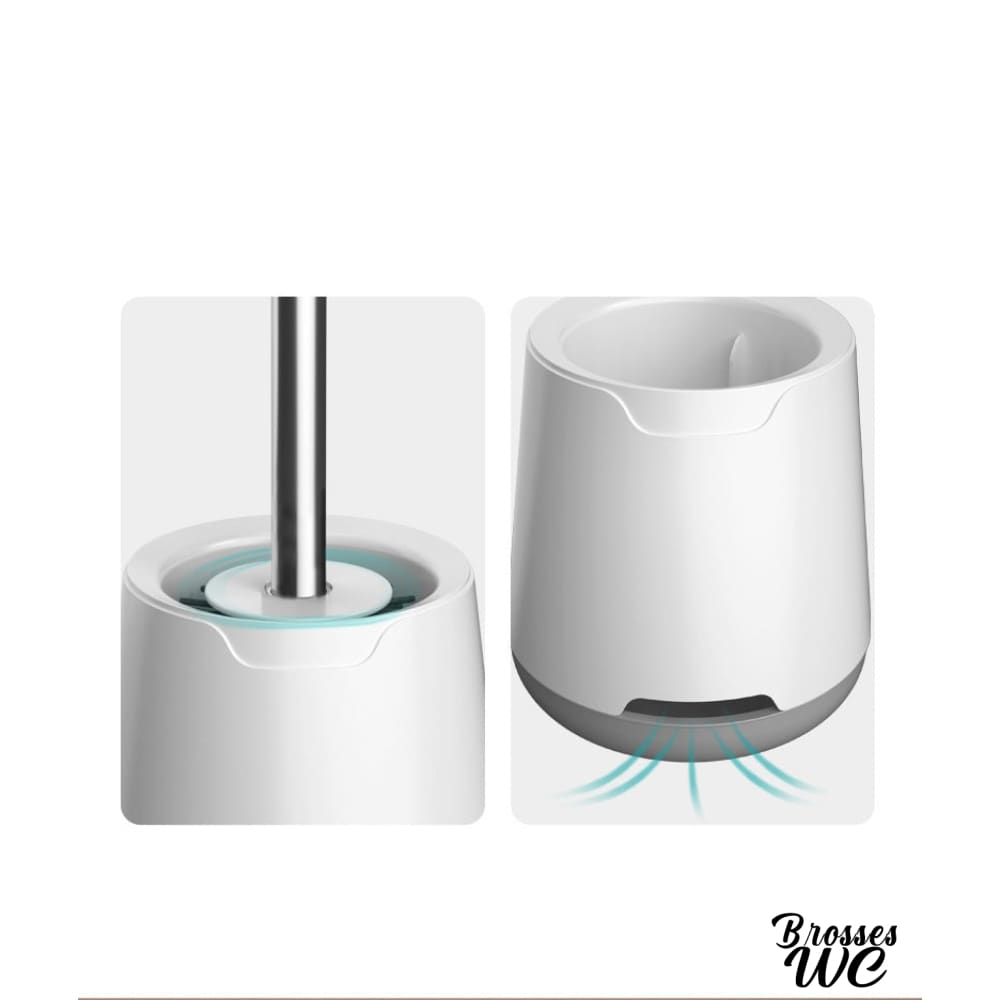Brosse wc plate silicone pratique