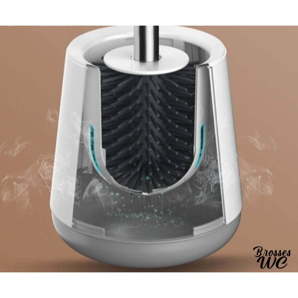 Brosse wc plate silicone pratique