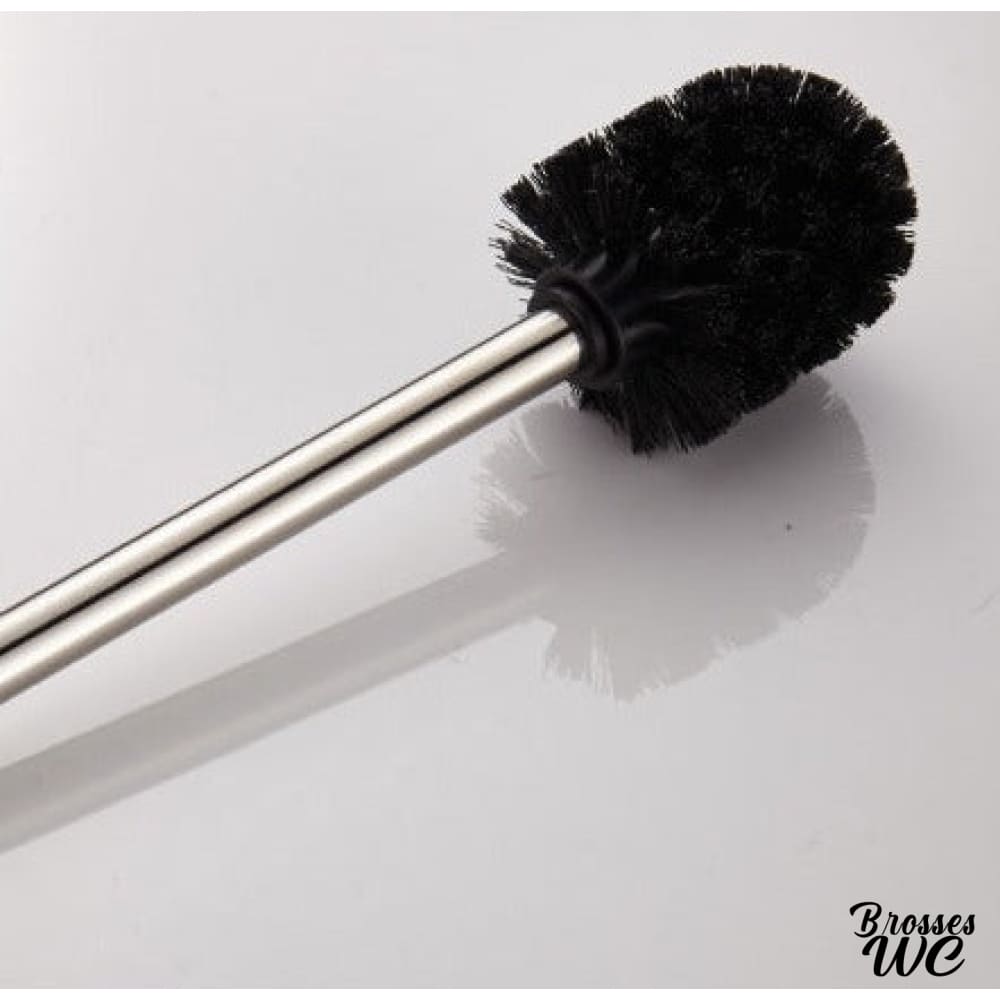 Brosse wc argent basculante chic