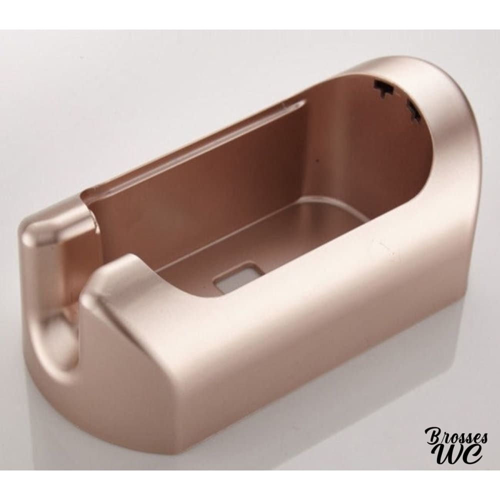 Brosse wc argent basculante chic