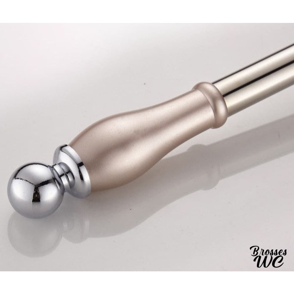 Brosse wc argent basculante chic