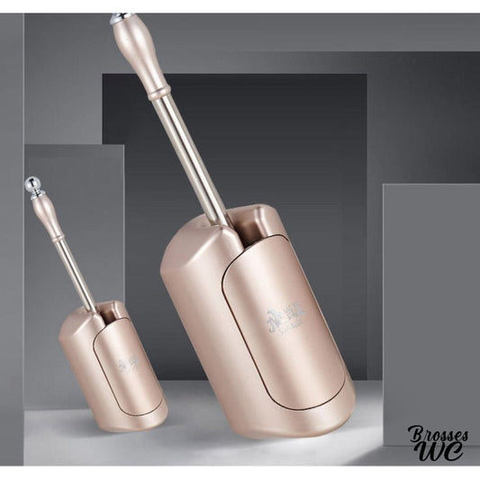 Brosse wc argent basculante chic