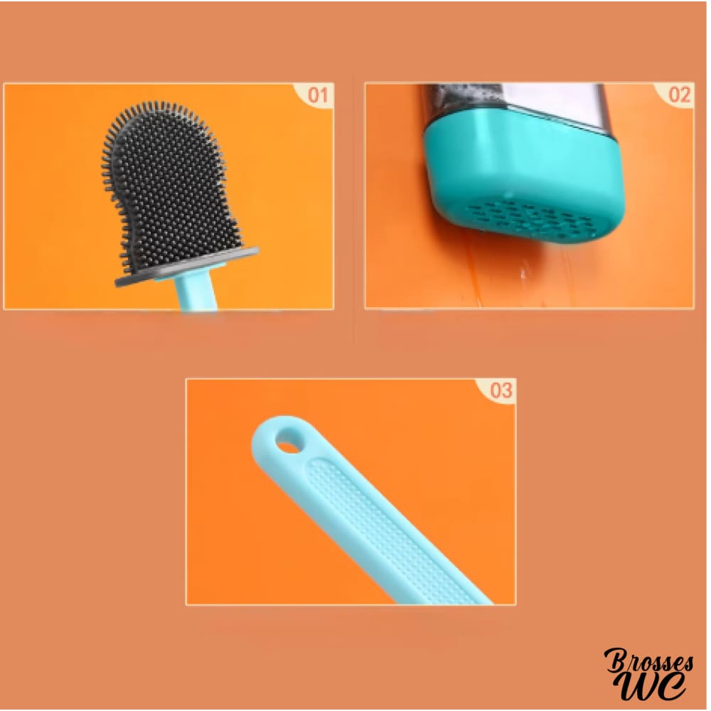 Brosse wc avec couvercle hygiénique
