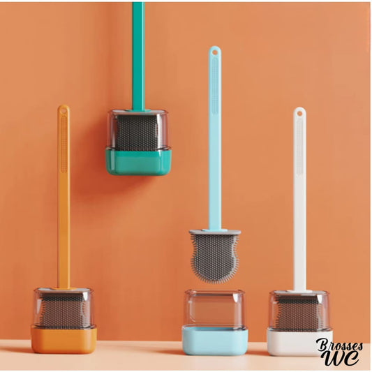Brosse wc avec couvercle hygiénique