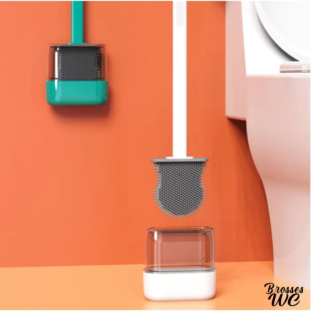Brosse wc avec couvercle hygiénique