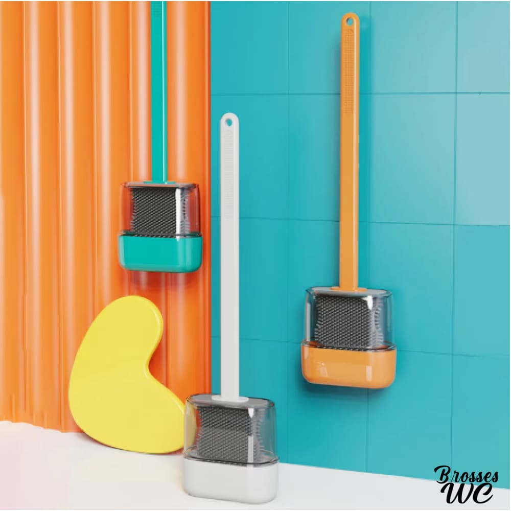 Brosse wc avec couvercle hygiénique