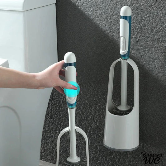 Brosse wc avec produit nettoyant