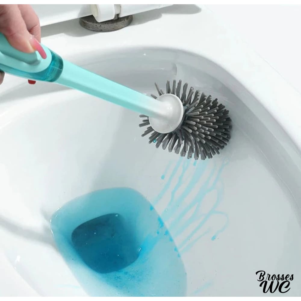 Brosse wc avec produit nettoyant
