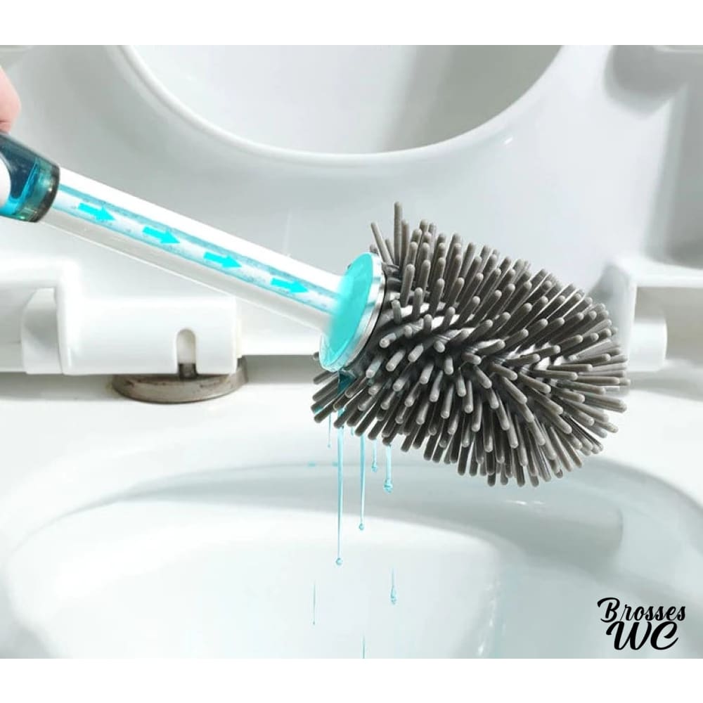 Brosse wc avec produit nettoyant