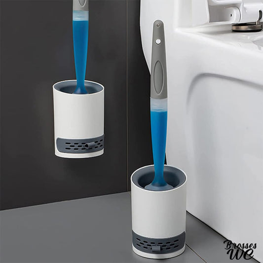 Brosse wc avec réservoir nettoyant intégré