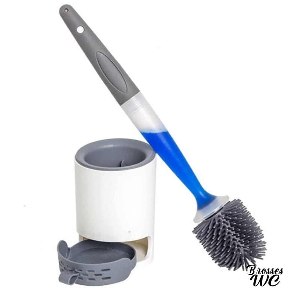 Brosse wc avec réservoir nettoyant intégré