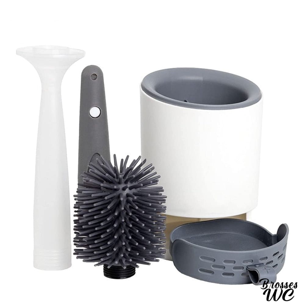 Brosse wc avec réservoir nettoyant intégré
