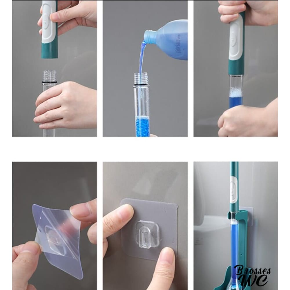Brosse wc jetable pratique