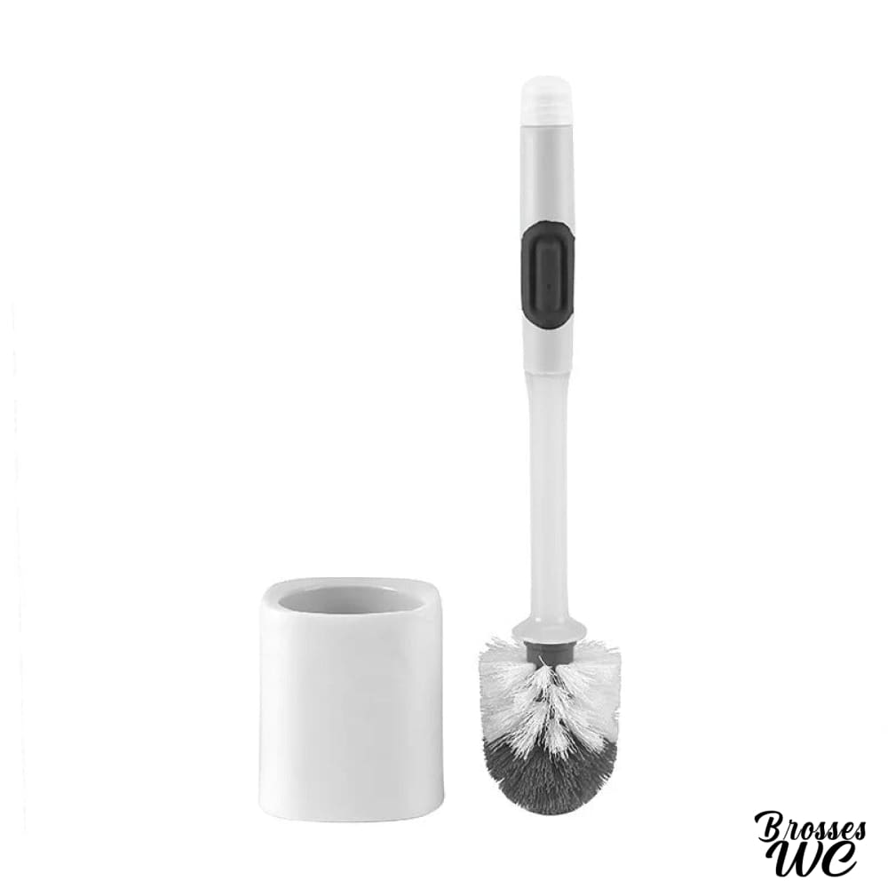 Brosse wc avec réservoir nettoyant pratique