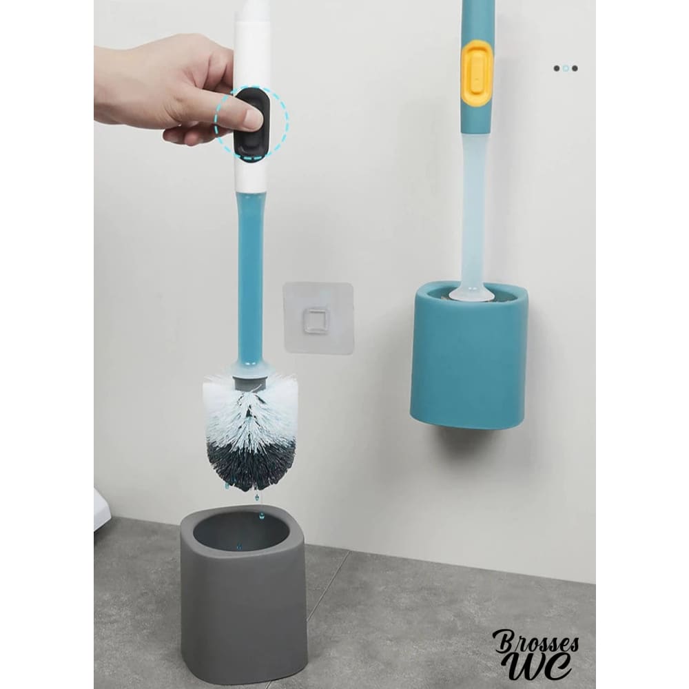 Brosse wc avec réservoir nettoyant pratique