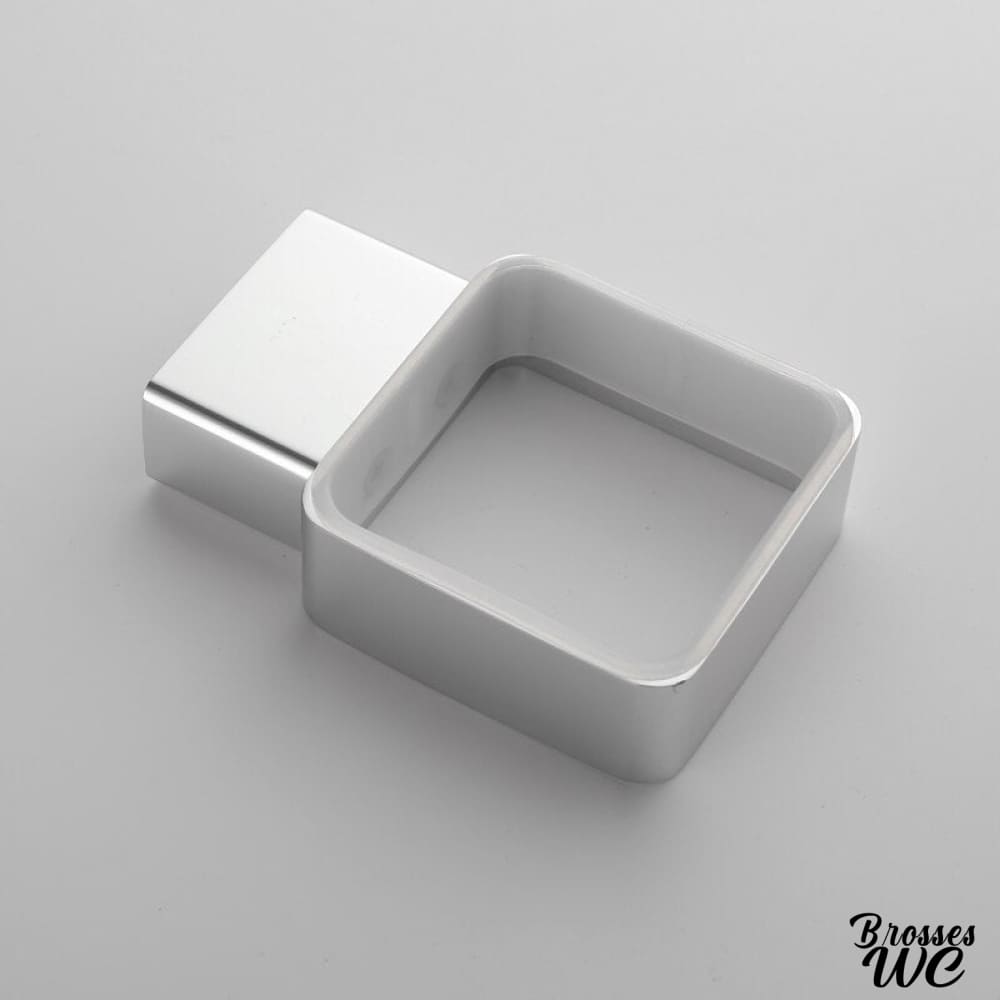 Brosse wc avec support céramique chic