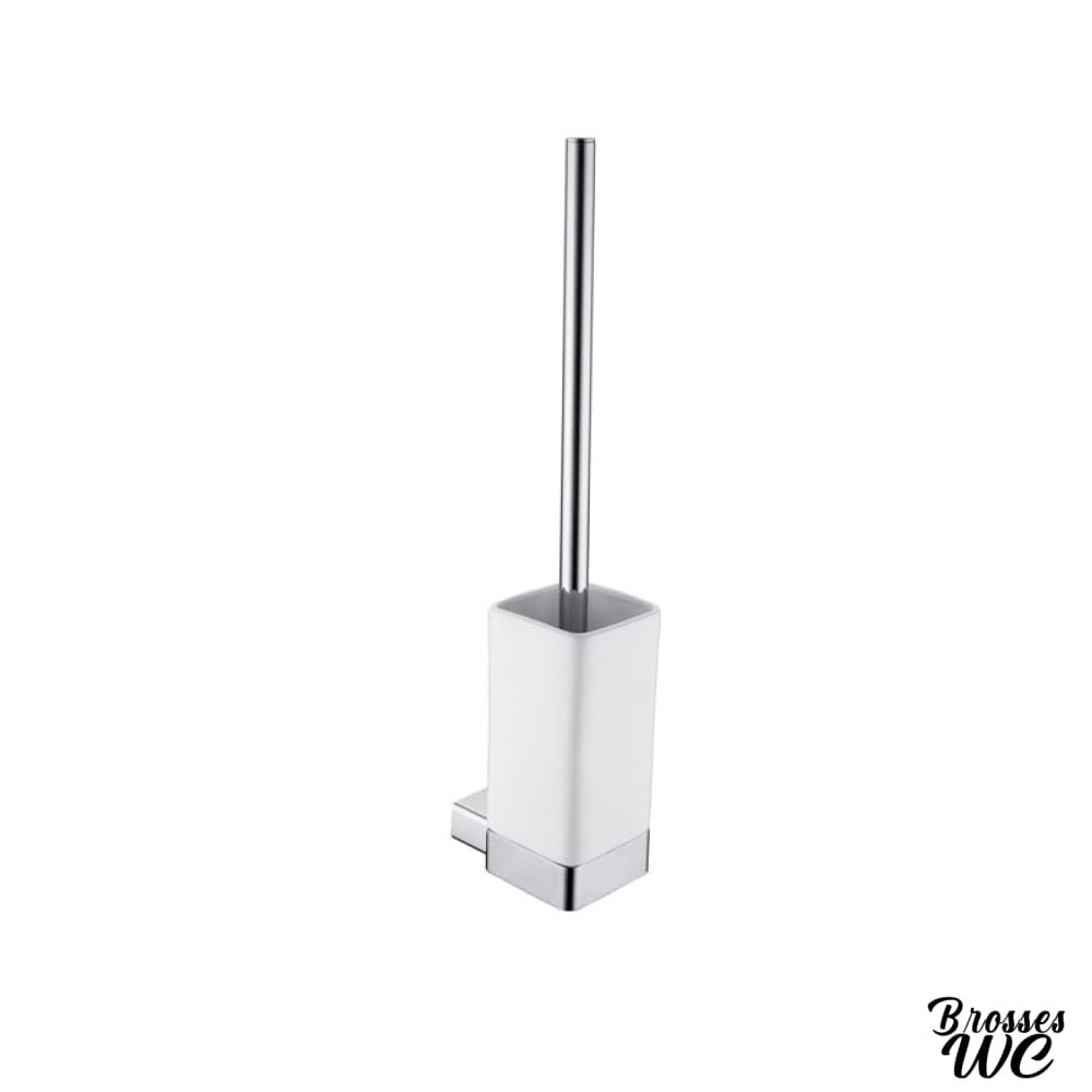 Brosse wc avec support céramique chic