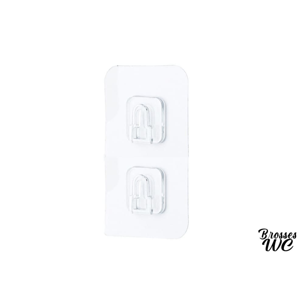 Brosse wc blanc et bois naturel