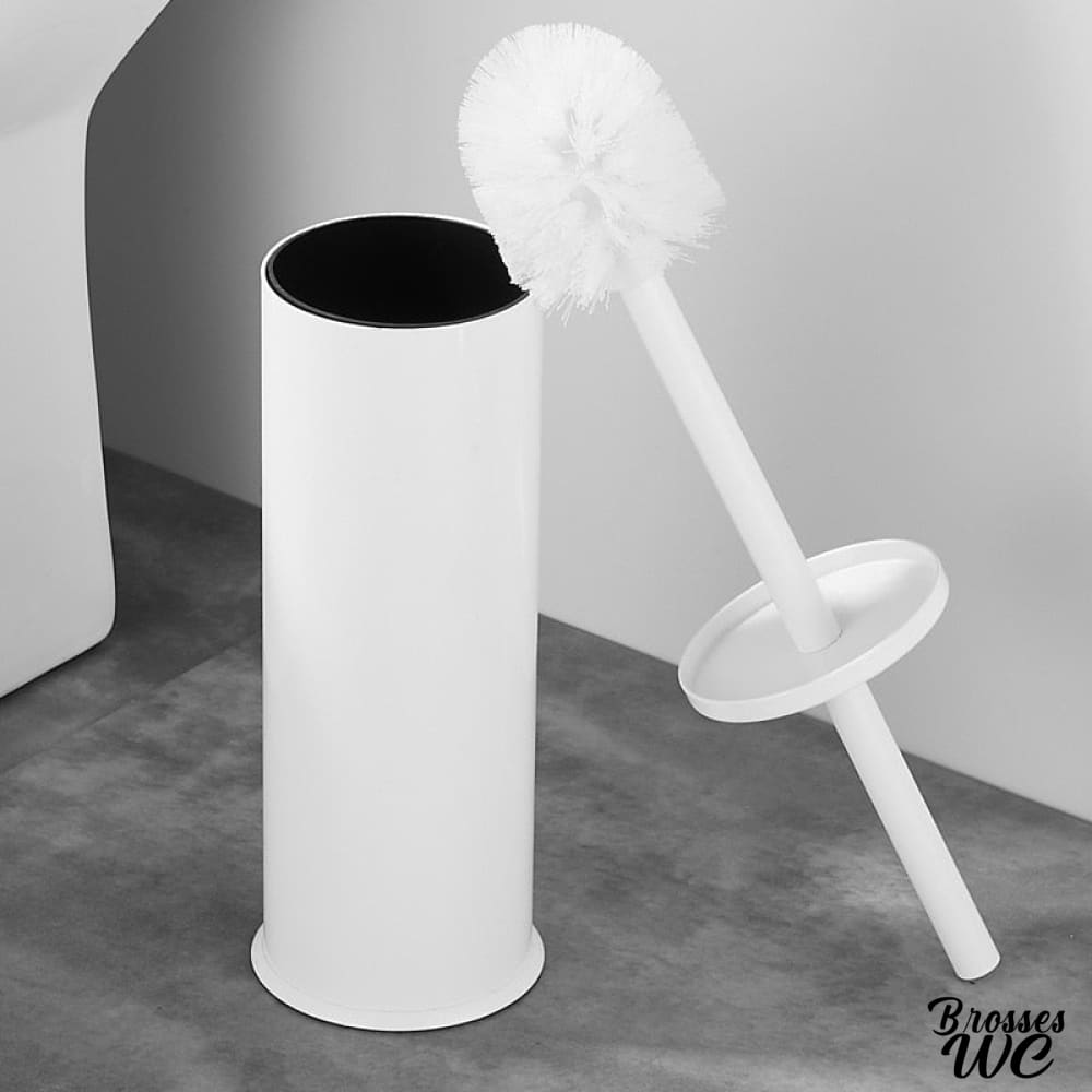 Brosse wc blanc mat épuré