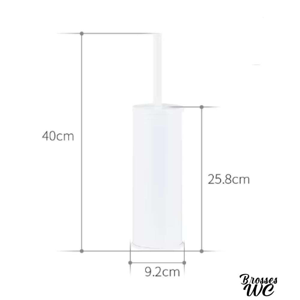 Brosse wc blanc mat épuré