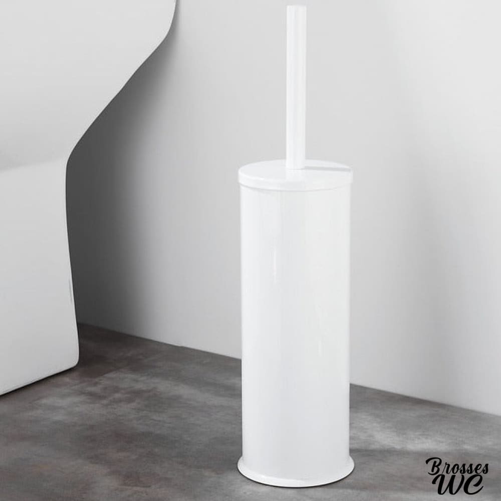 Brosse wc blanc mat épuré