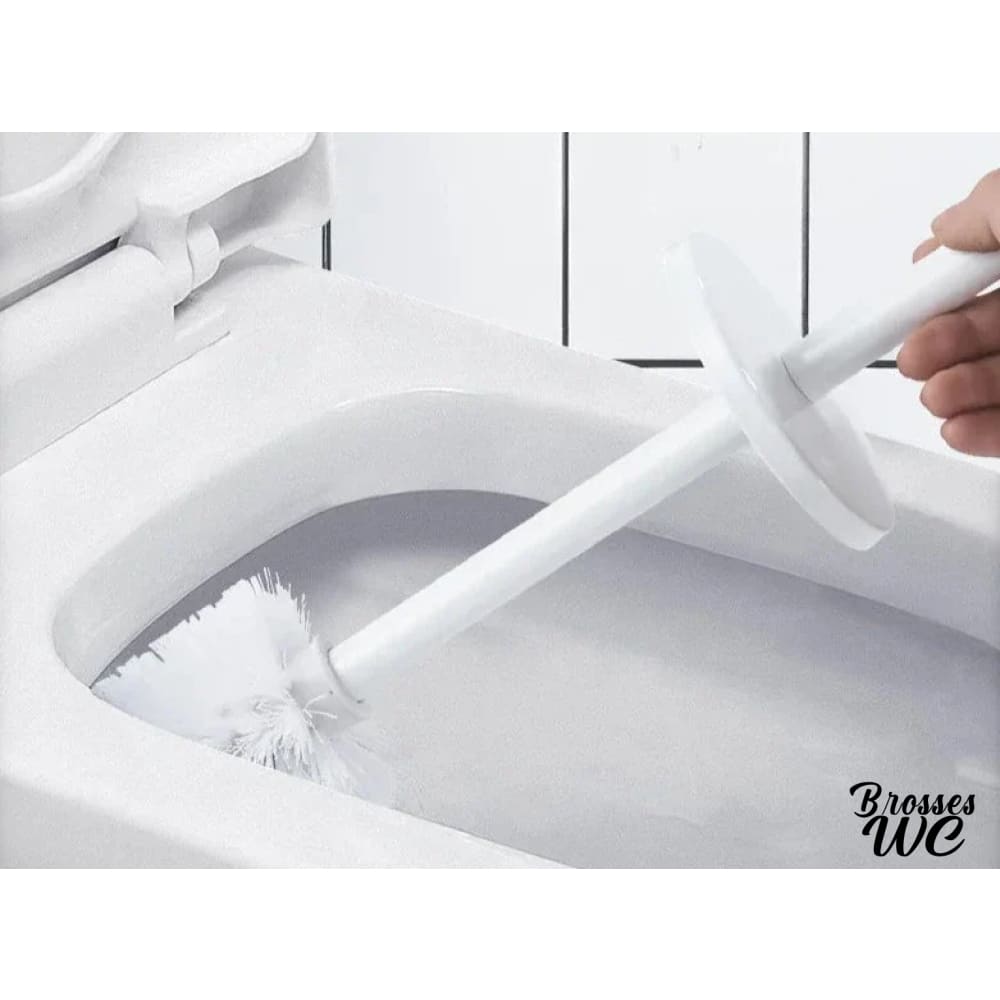 Brosse wc blanc mat épuré
