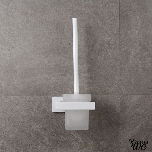 Brosse wc murale élégante blanche