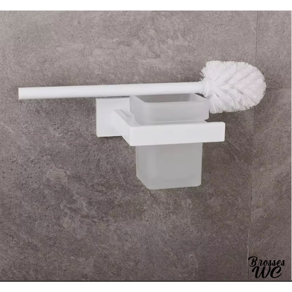 Brosse wc murale élégante blanche