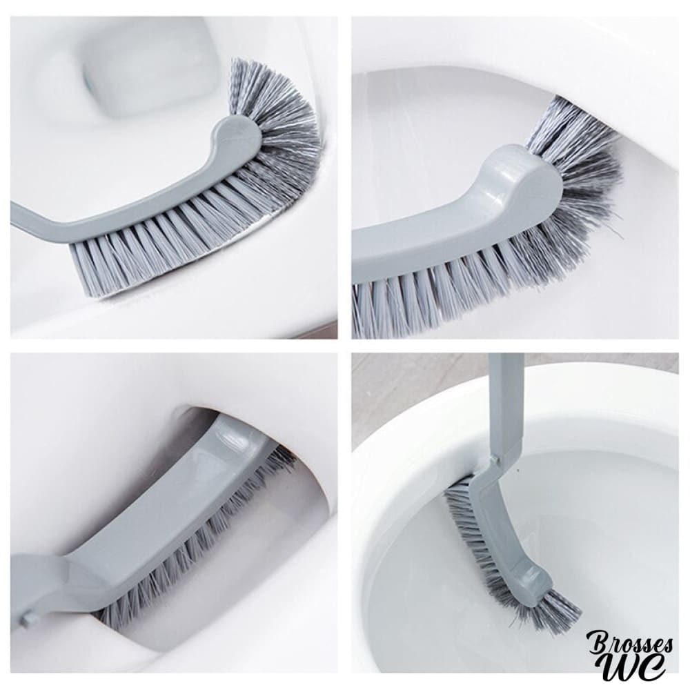 Brosse wc blanche immaculée