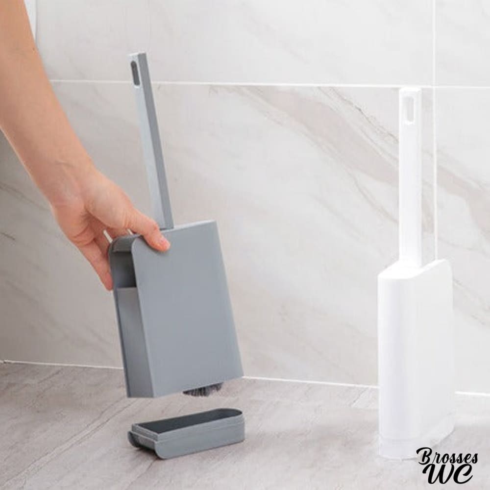 Brosse wc blanche immaculée
