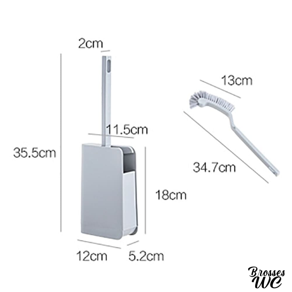Brosse wc blanche immaculée