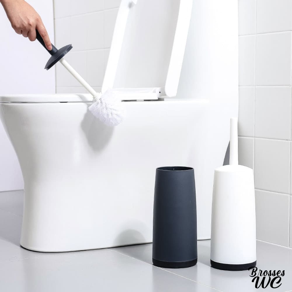 Brosse wc blanche ou noire élégante
