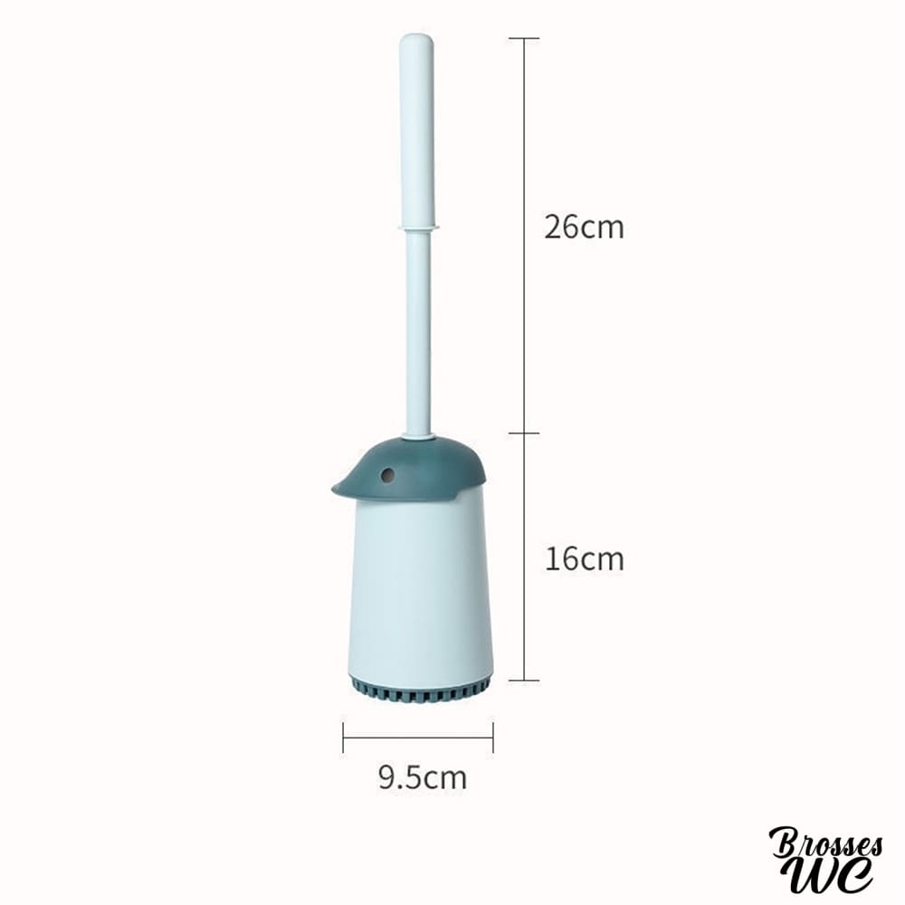 Brosse wc bleu canard tendance