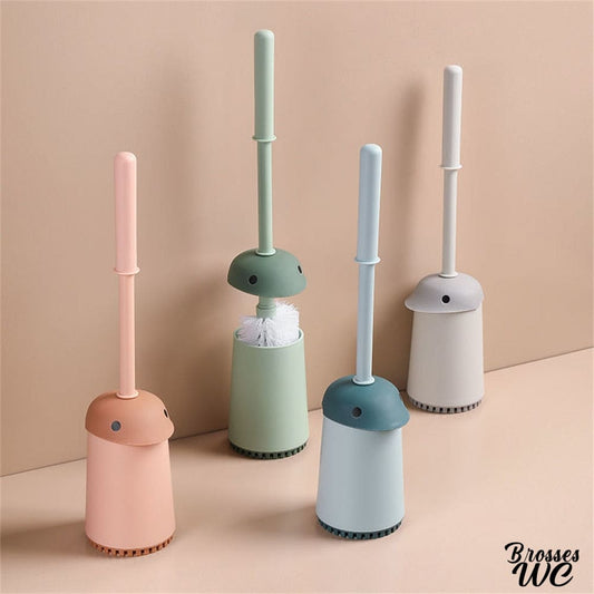 Brosse wc bleu canard tendance