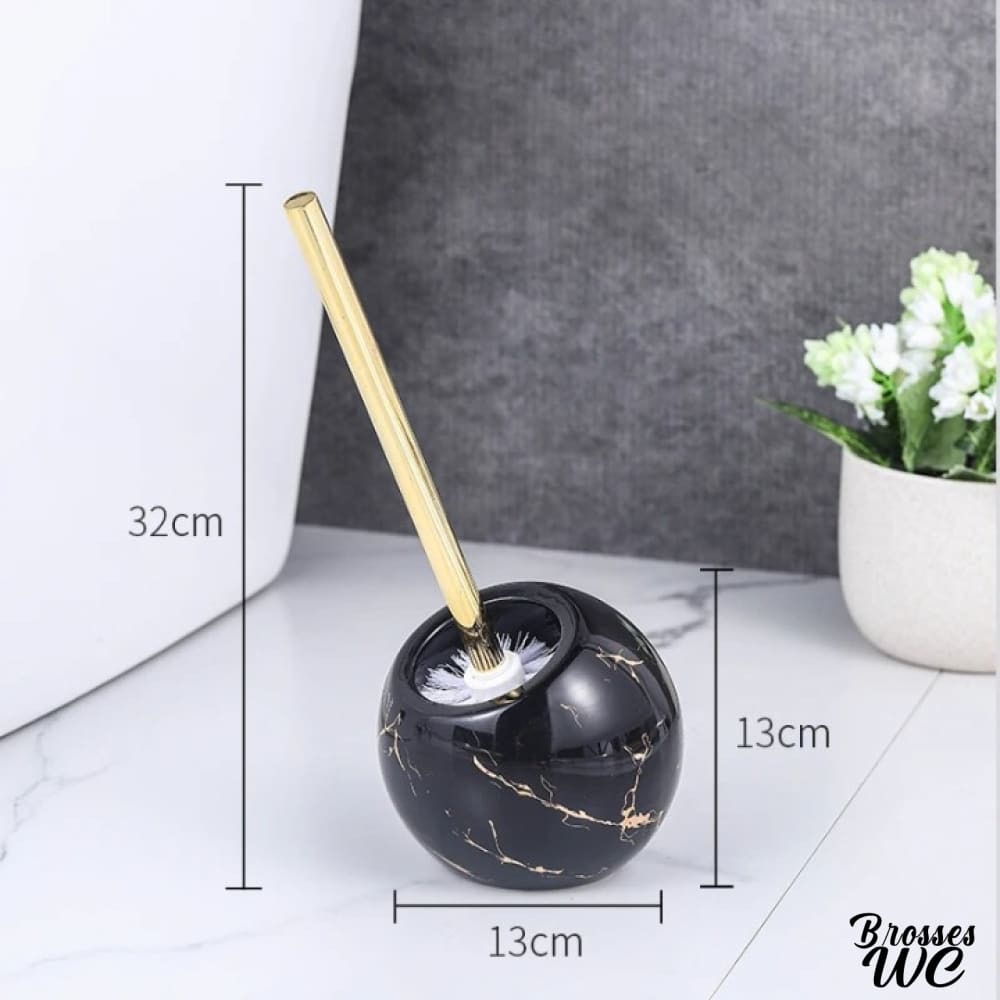 Brosse wc boule céramique élégante