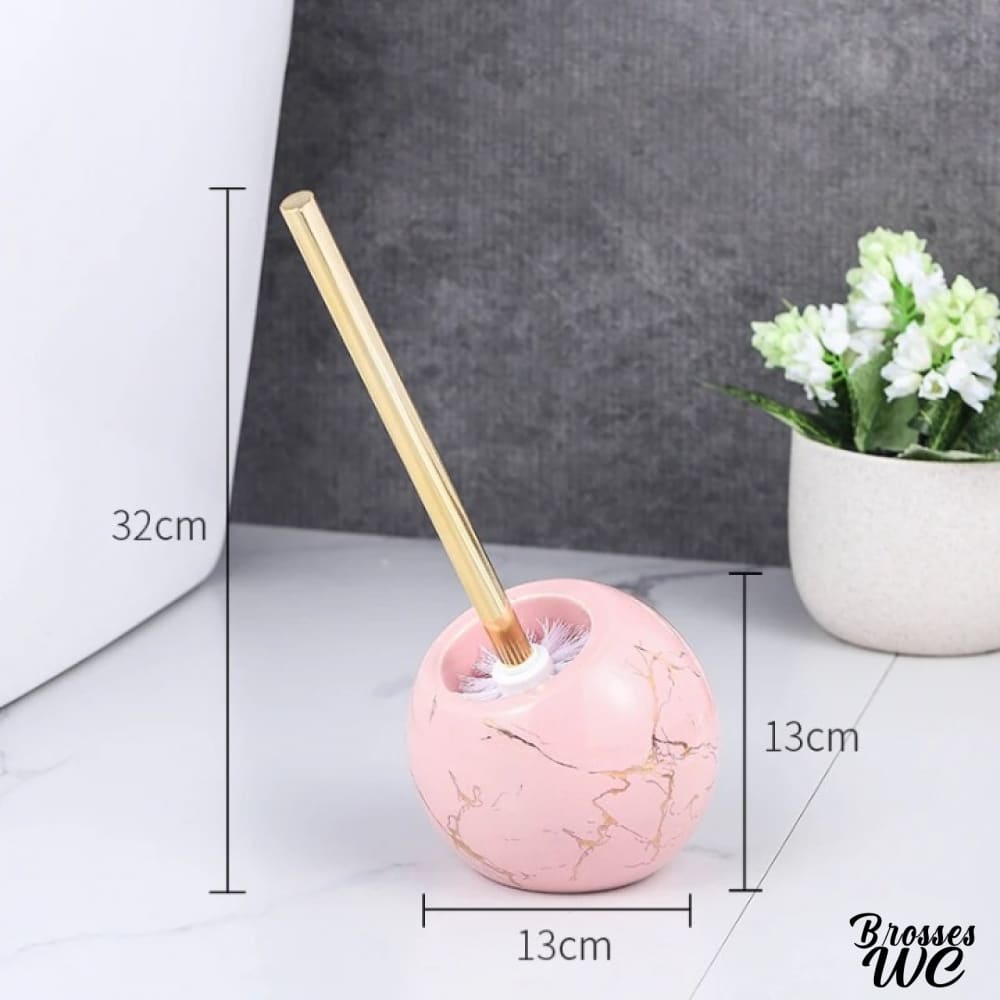 Brosse wc boule céramique élégante