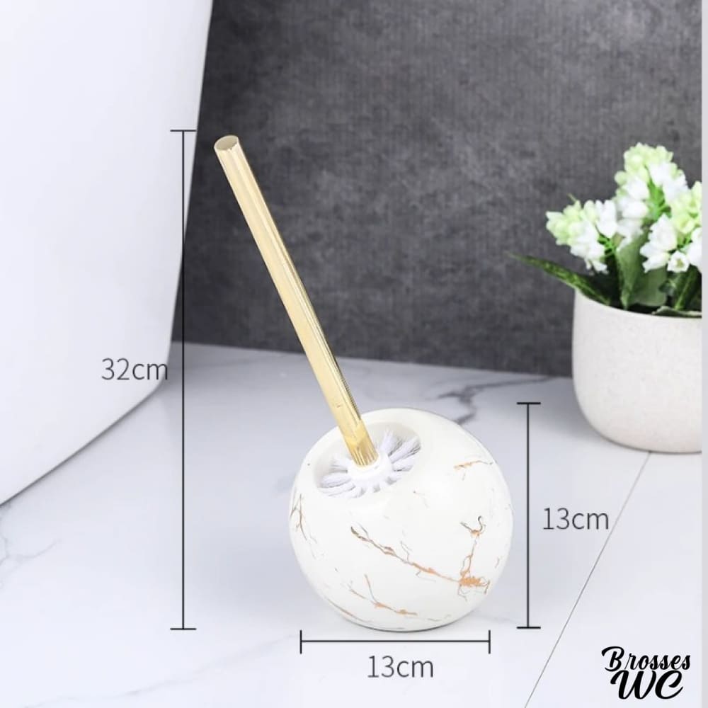 Brosse wc boule céramique élégante