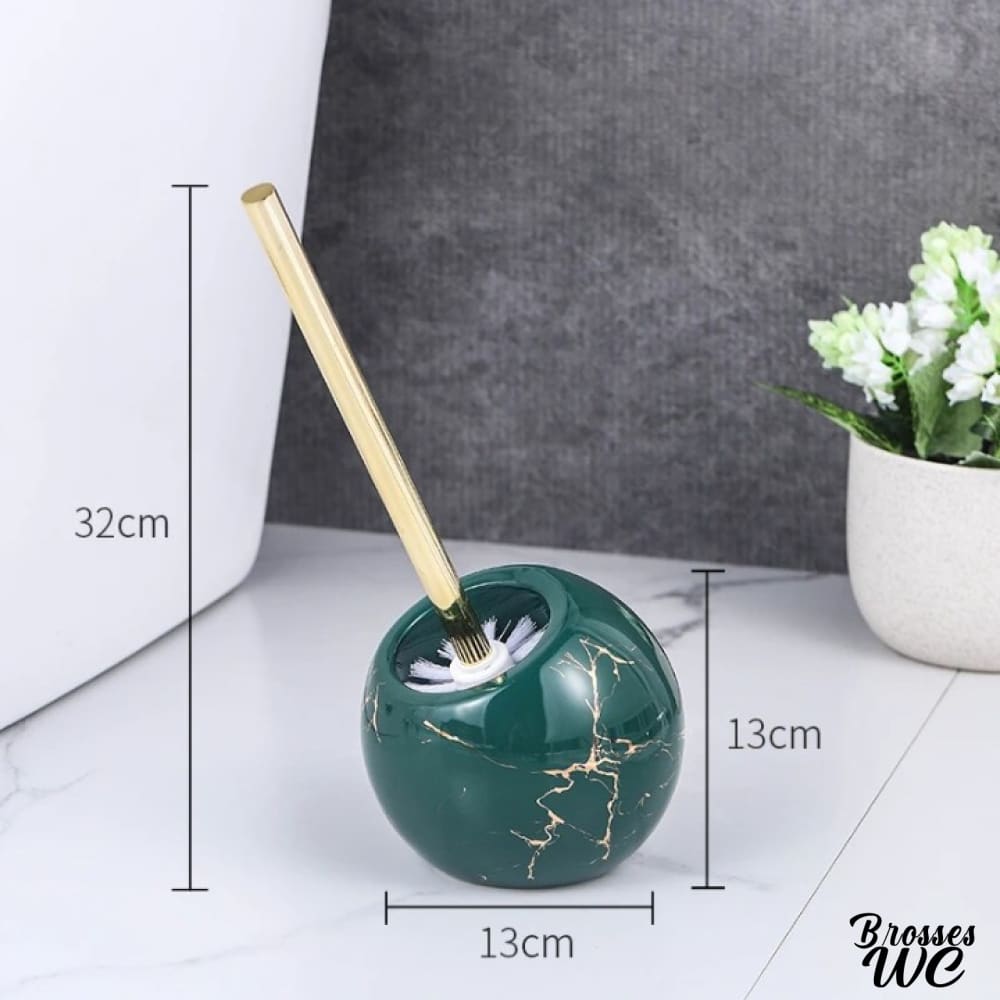 Brosse wc boule céramique élégante