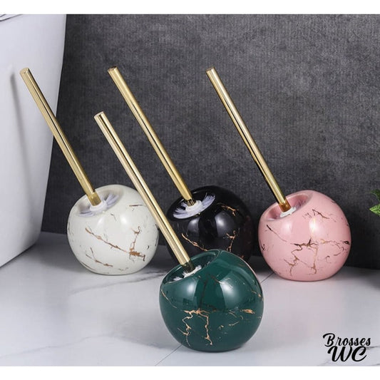 Brosse wc boule céramique élégante